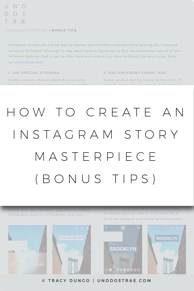 Get Bonus Tips For Instagram Stories Masterpieces