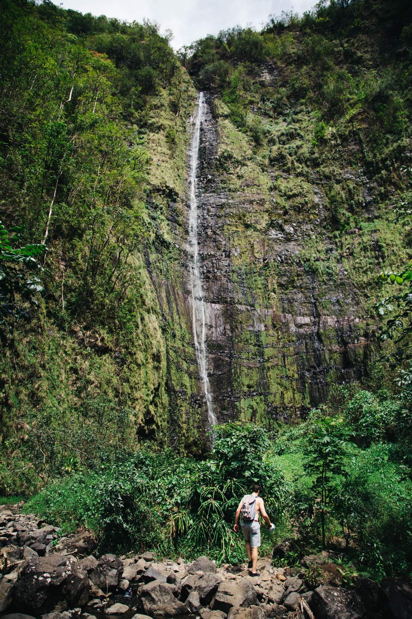 Kalaki Riot in Maui, Hawaii | Walking over to Waimoku Falls