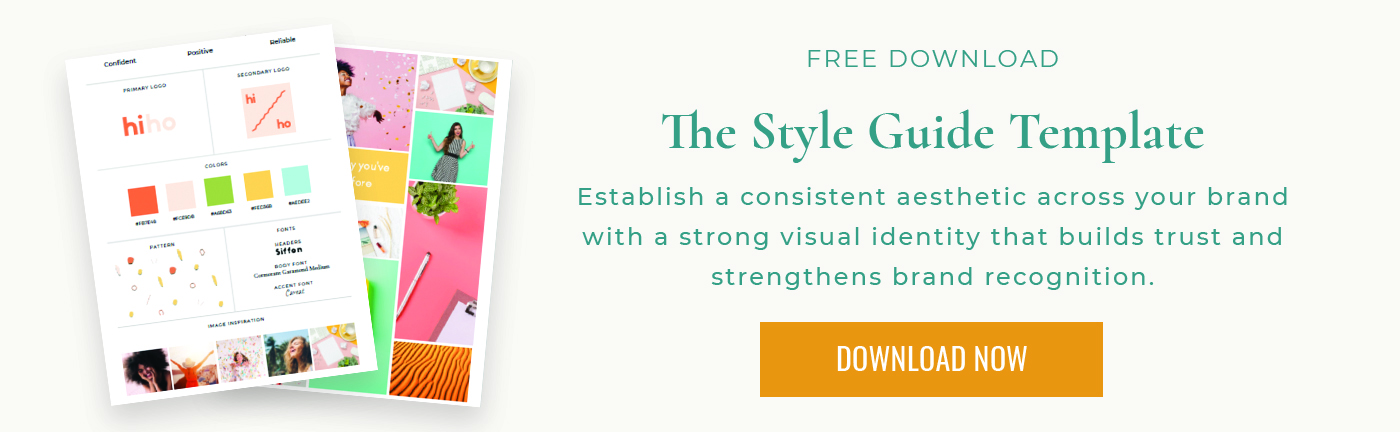 Download the Style Guide Template from Uno Dos Trae