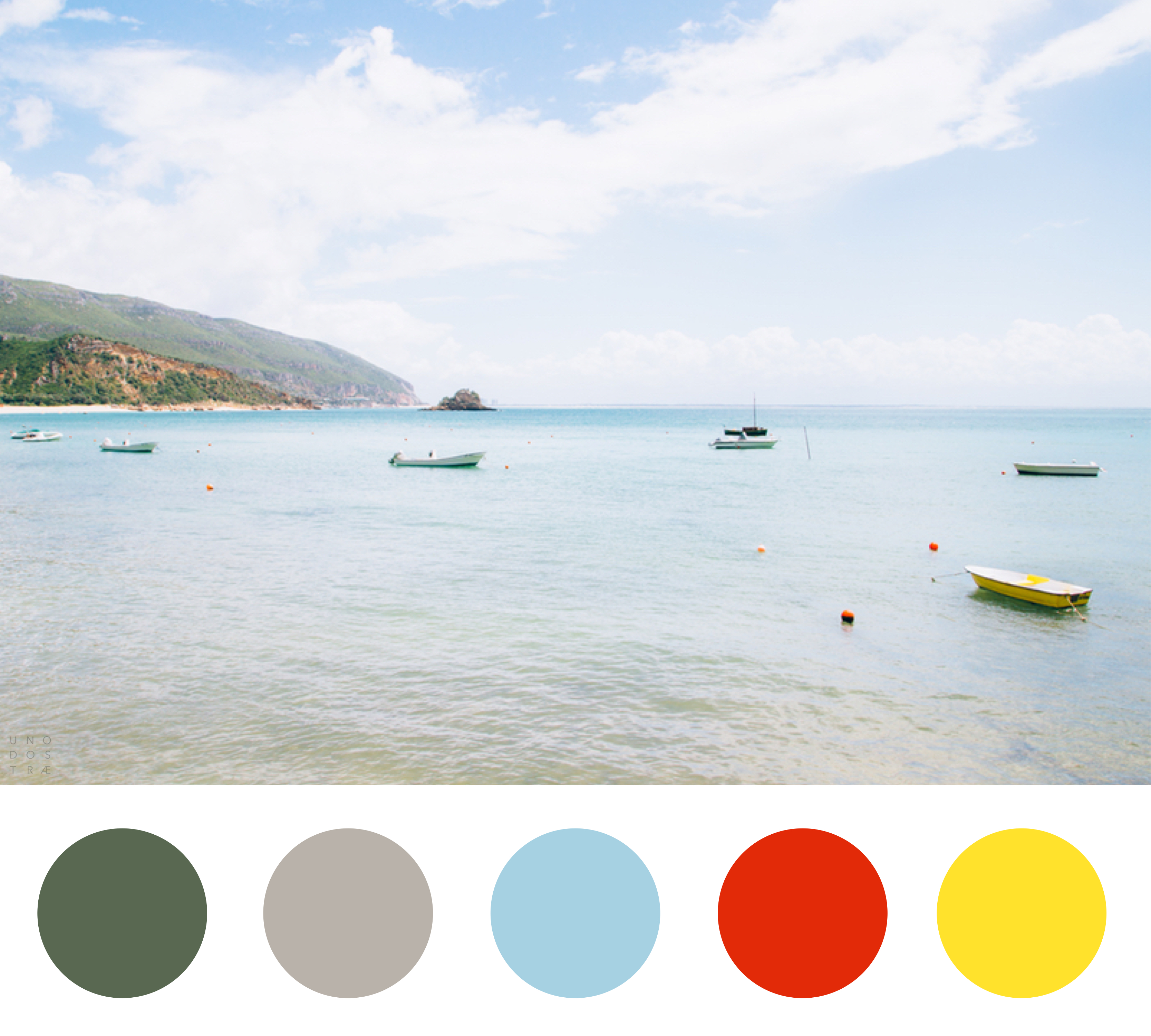 Color Scheme Inspiration from the coast of Portugal | unodostrae.com
