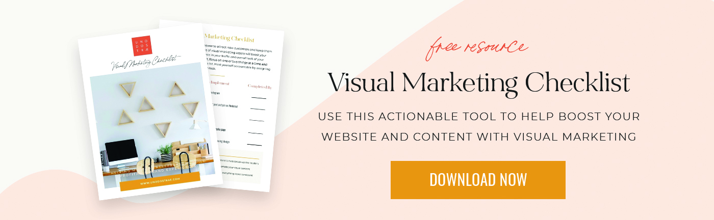 Download the Visual Marketing Checklist by Uno Dos Trae