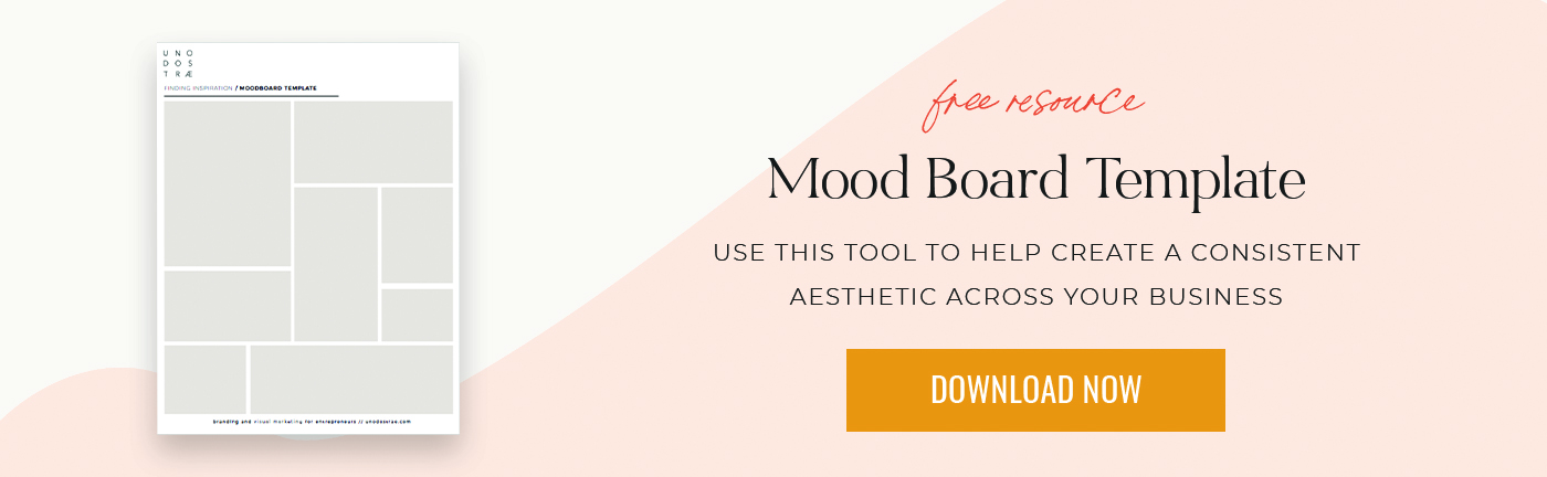 Download my free mood board template